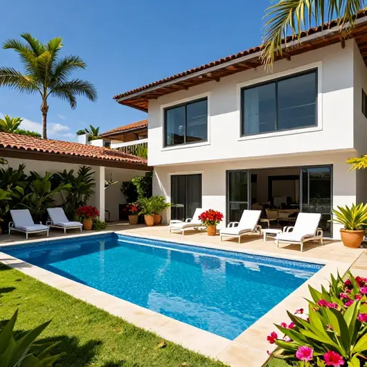 Casa com Piscina e 2 Semi-Suítes