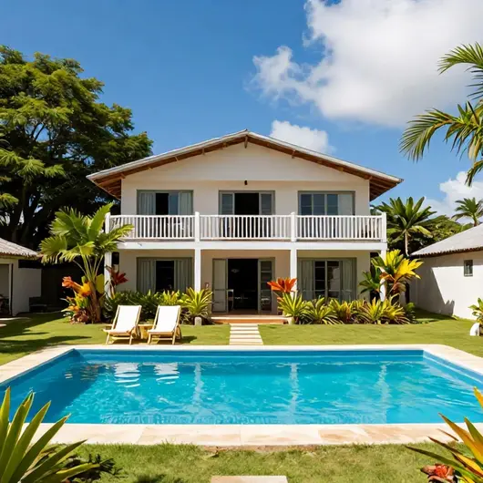 Casa na Barra de São Miguel piscina 7qtos completa
